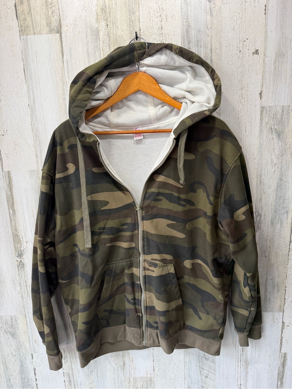 Open Trails Camo Zip Up Hoodie Men’s XL